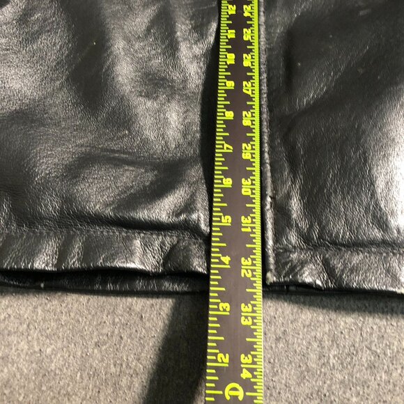 Vintage Max USA Black Leather Jacket XXL Removable Liner Included - Picture 8 of 16